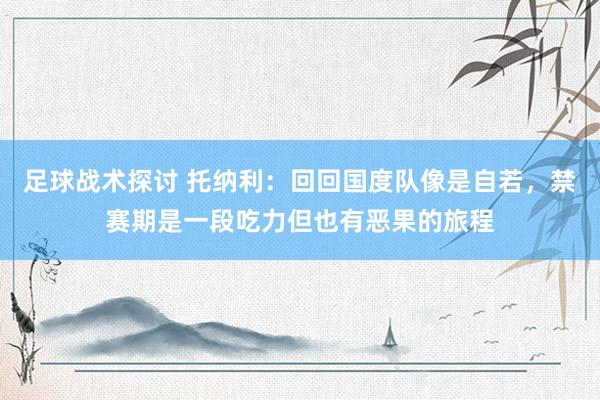 足球战术探讨 托纳利：回回国度队像是自若，禁赛期是一段吃力但也有恶果的旅程