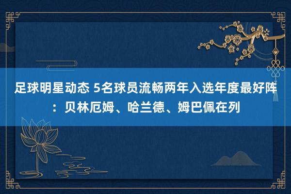 足球明星动态 5名球员流畅两年入选年度最好阵：贝林厄姆、哈兰德、姆巴佩在列