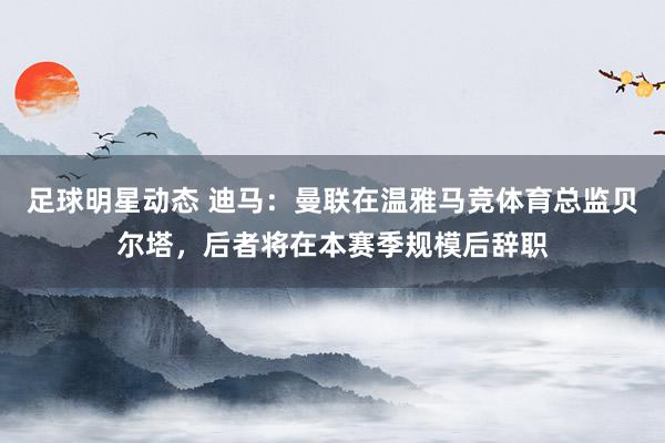 足球明星动态 迪马：曼联在温雅马竞体育总监贝尔塔，后者将在本赛季规模后辞职